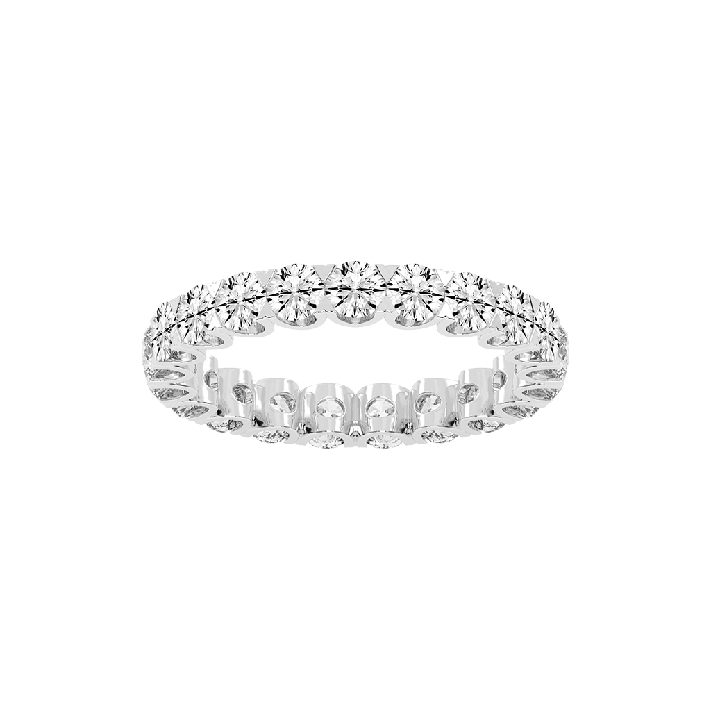 Round Cut Lab Grown Diamond Eternity Band