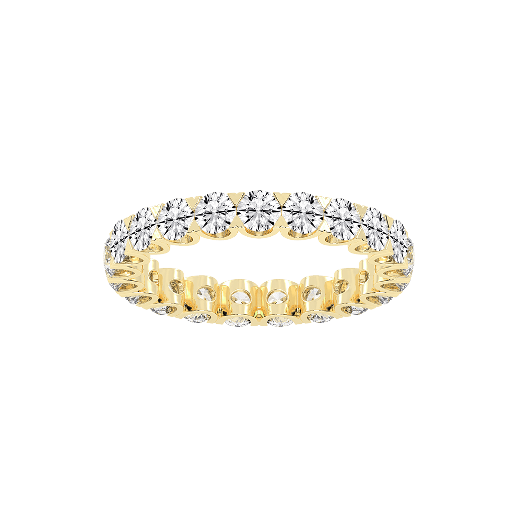 Round Cut Lab Grown Diamond Eternity Band