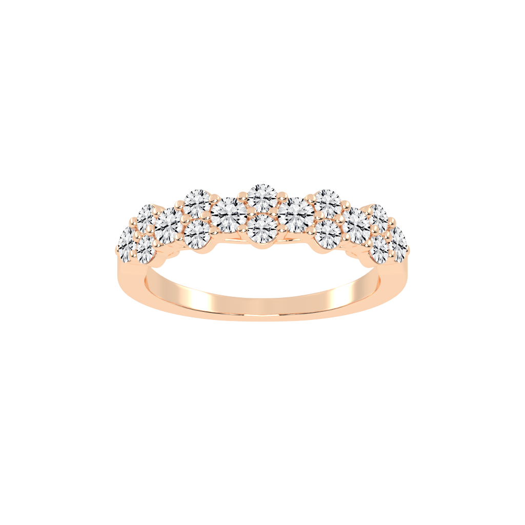 Round Cut Lab Grown Diamond Anniversary Band