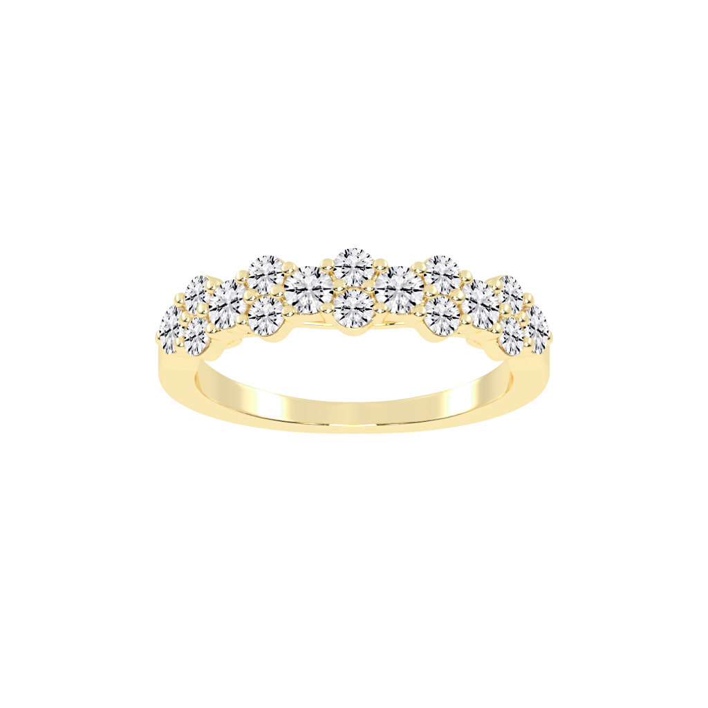 Round Cut Lab Grown Diamond Anniversary Band