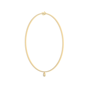 Pear Cut Halo Lab Grown Diamond Tennis Necklace