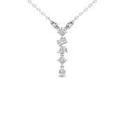 Multishape V style 3.5 Cttw Lab Grown Diamond Pendant