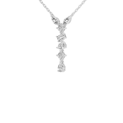 Multishape V style 3.5 Cttw Lab Grown Diamond Pendant