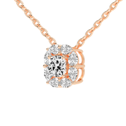 Square Cushion and Pear Cut 1.63 Cttw Lab Grown Diamond Pendant