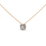 Square Cushion and Pear Cut 1.63 Cttw Lab Grown Diamond Pendant