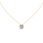 Square Cushion and Pear Cut 1.63 Cttw Lab Grown Diamond Pendant