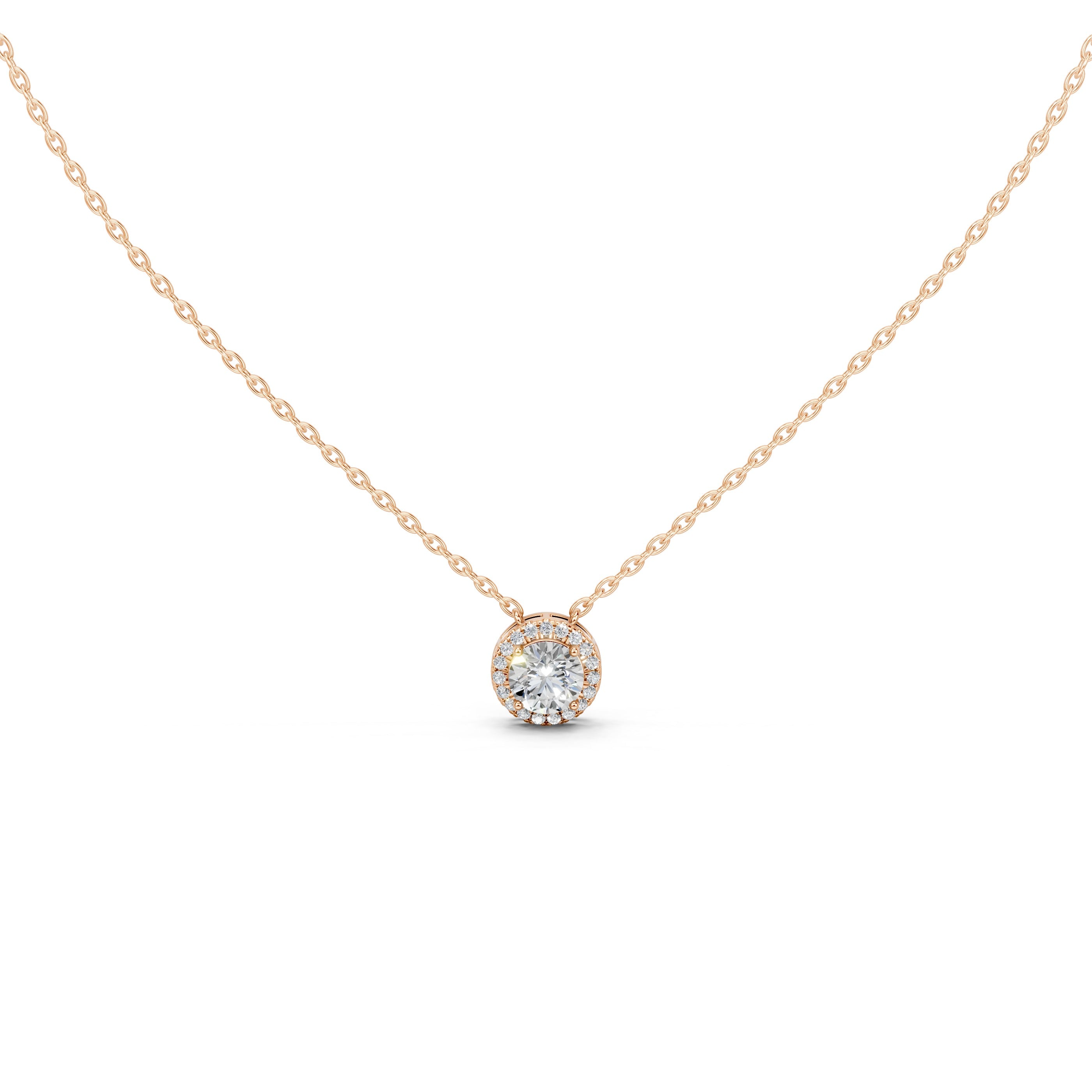 Fancy Halo Round Cut 2.38 Cttw Lab Grown Diamond Pendant