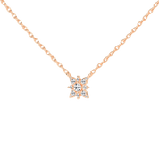 Floral Style Round Cut 0.43 Cttw Lab Grown Diamond Pendant