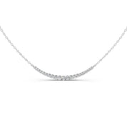 Round cut 1.45 Cttw Lab Grown Diamond Bar Pendant