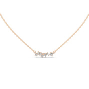 Baguette and Princess Cut 1.20 Cttw Lab Grown Diamond Bar Pendant