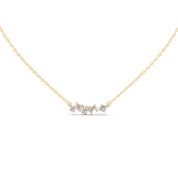 Baguette and Princess Cut 1.20 Cttw Lab Grown Diamond Bar Pendant