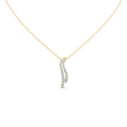 Dangle Drop Round Cut 1.37 Cttw Lab Grown Diamond Pendant