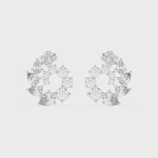 Multishape Round, Emerald and Marquise cut 6.59 Cttw Lab Grown Diamond Earrings