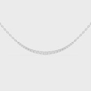 Round cut 1.45 Cttw Lab Grown Diamond Bar Pendant