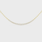 Round cut 1.45 Cttw Lab Grown Diamond Bar Pendant