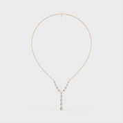 Fancy Round Cut Lab Grown Diamond Fashion Necklace