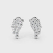 Angel Wings Style 0.52 Cttw Lab Grown Diamond Earrings