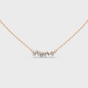 Baguette and Princess Cut 1.20 Cttw Lab Grown Diamond Bar Pendant