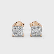 Four Prong Princess 1 Cttw Lab Grown Diamond Studs