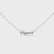 Baguette and Princess Cut 1.20 Cttw Lab Grown Diamond Bar Pendant