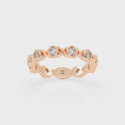 Round Cut Lab Grown Diamond Eternity Band