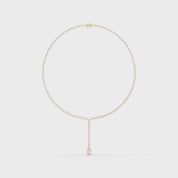 Oval Cut Lab Grown Diamond Tennis Necklace