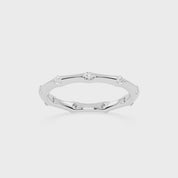 Round Cut Lab Grown Diamond Wedding Band