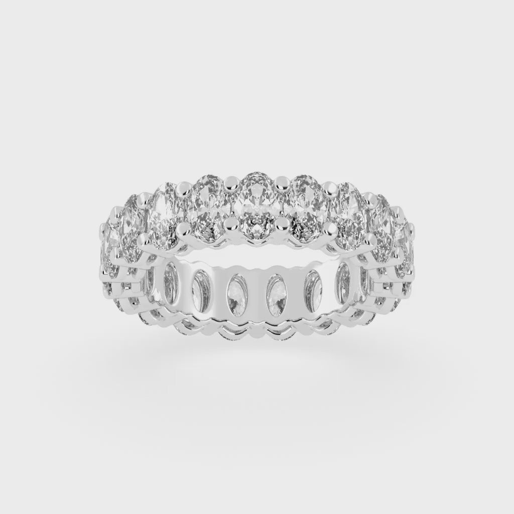 Oval Cut Lab Grown Diamond Eternity Band