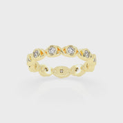 Round Cut Lab Grown Diamond Eternity Band