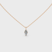 Solitaire Marquise cut 1.75 Cttw Lab Grown Diamond Pendant