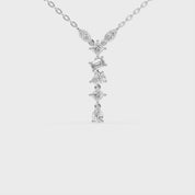 Multishape V style 3.5 Cttw Lab Grown Diamond Pendant