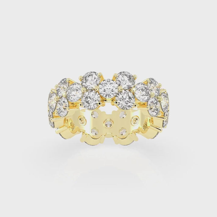 Round Cut Lab Grown Diamond Eternity Band