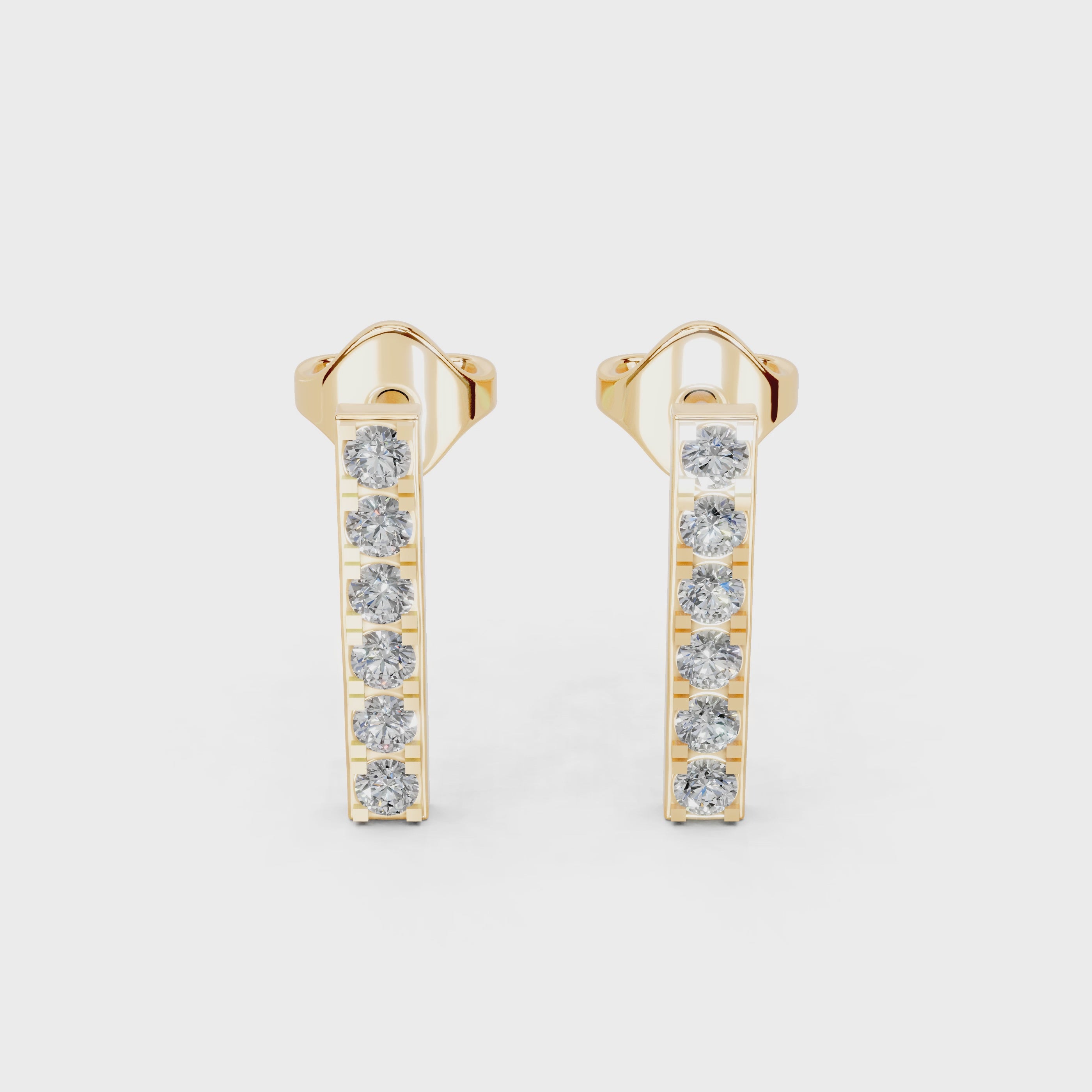 Long Bar 0.3 Cttw Lab Grown Diamond Earrings