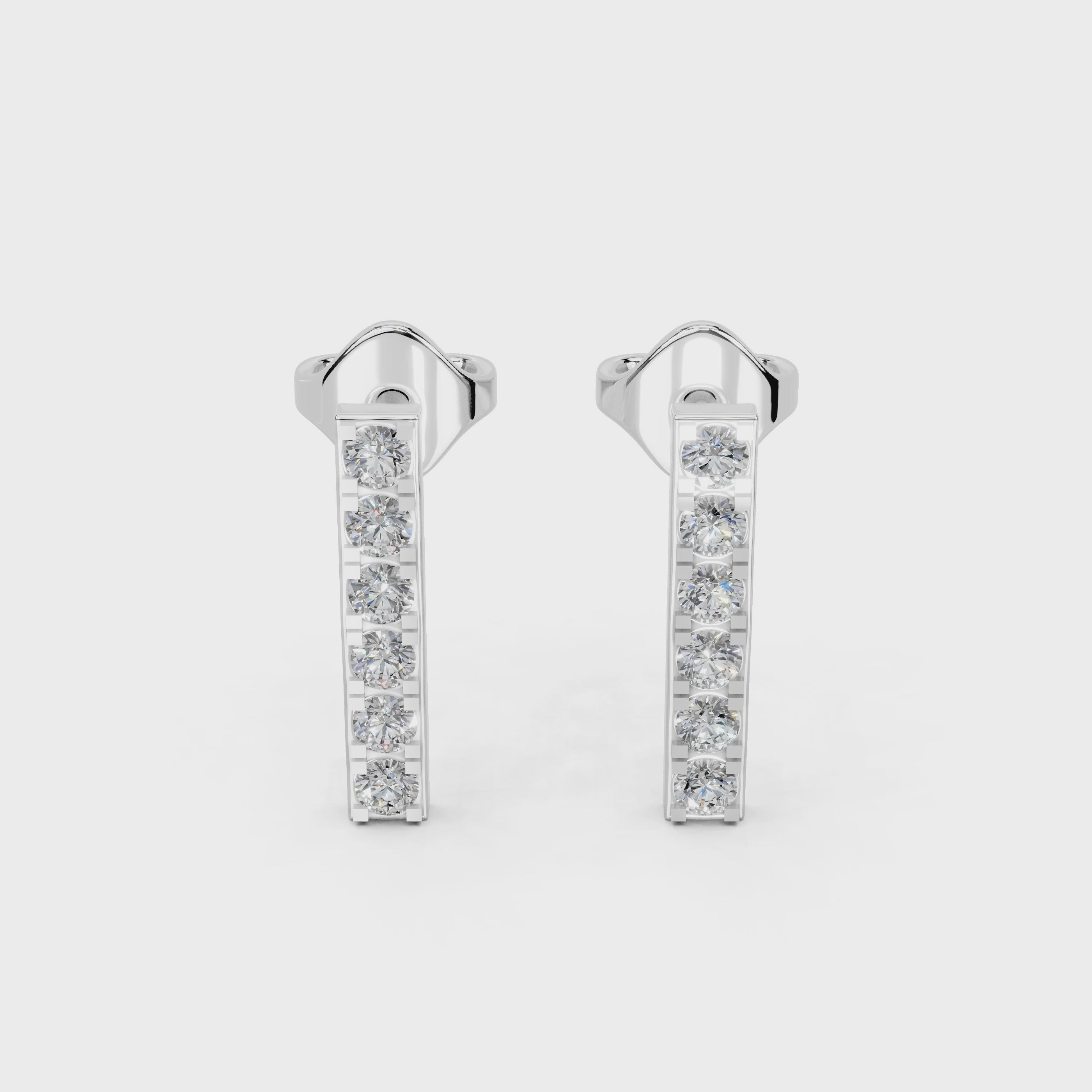 Long Bar 0.3 Cttw Lab Grown Diamond Earrings