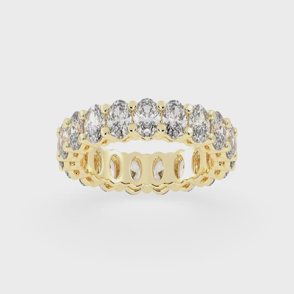 Oval Cut Lab Grown Diamond Eternity Band