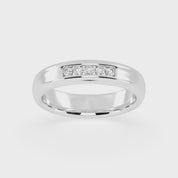 Round Cut Lab Grown Diamond Men's Anniversary Band