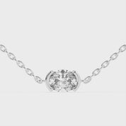 Bezel Set Oval Cut 2 Cttw Lab Grown Diamond Pendant