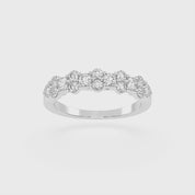 Round Cut Lab Grown Diamond Anniversary Band