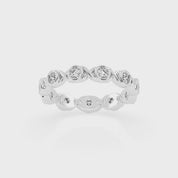 Round Cut Lab Grown Diamond Eternity Band