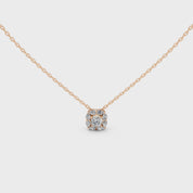 Square Cushion and Pear Cut 1.63 Cttw Lab Grown Diamond Pendant